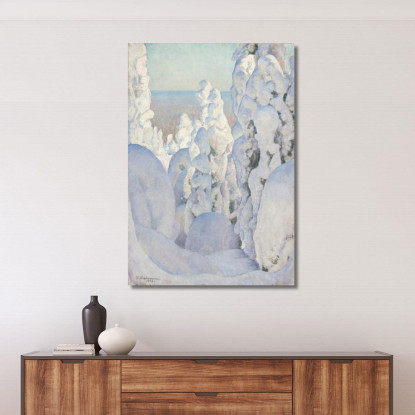 Paesaggio Invernale Kinahmi Pekka Halonen phl35 quadro stampato su tela