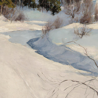 Paesaggio Invernale Myllykyla Pekka Halonen phl36 quadro stampato su tela