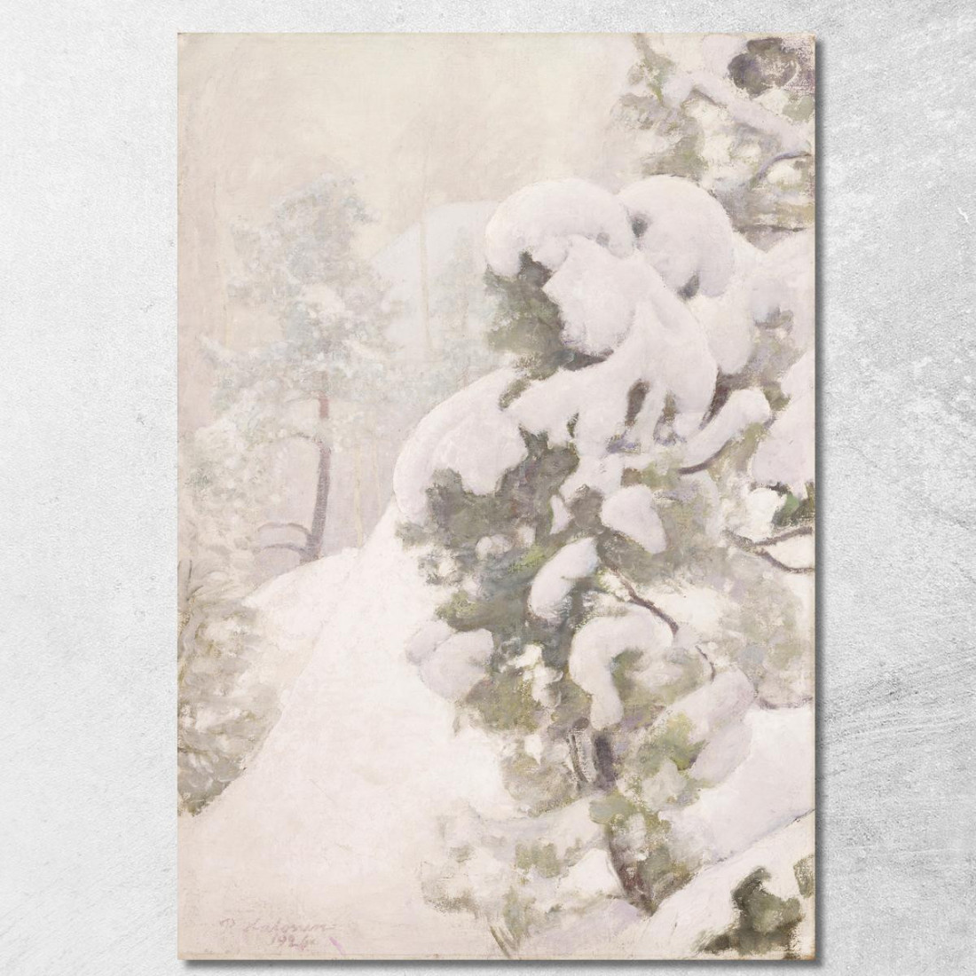 Paesaggio Invernale Pekka Halonen phl37 quadro stampato su tela Paesaggio Invernale Pekka Halonen phl37 quadro stampato su tela