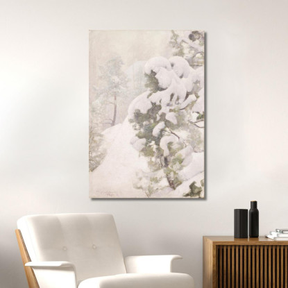 Paesaggio Invernale Pekka Halonen phl37 quadro stampato su tela