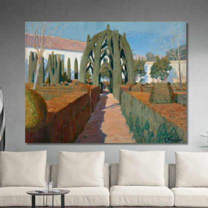 Il Giardino Della Ballerina Granada Santiago Rusiñol srs9 quadro stampato su tela