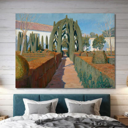 Il Giardino Della Ballerina Granada Santiago Rusiñol srs9 quadro stampato su tela