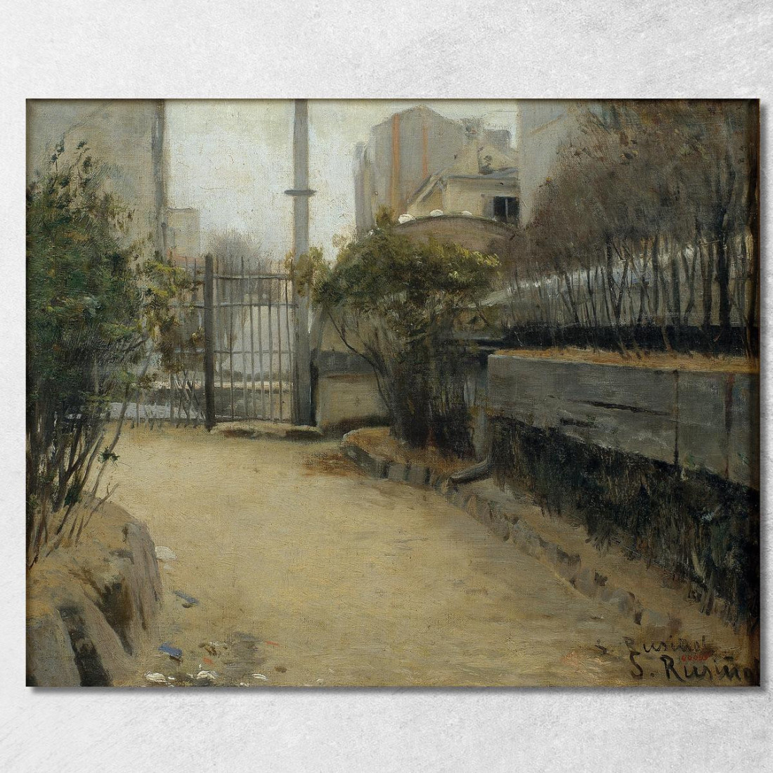 Giardino Di Montmartre Santiago Rusiñol srs14 quadro stampato su tela Giardino Di Montmartre Santiago Rusiñol srs14 quadro stampato su tela