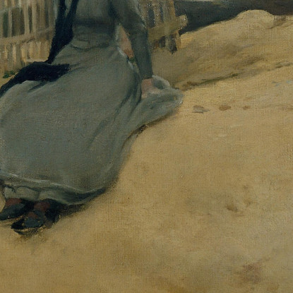 In Campagna Santiago Rusiñol srs25 quadro stampato su tela