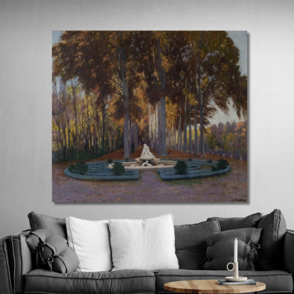 Autunnale Santiago Rusiñol srs26 quadro stampato su tela