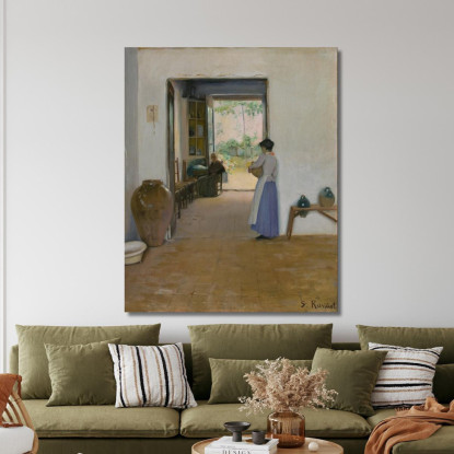Interno Di Sitges Santiago Rusiñol srs35 quadro stampato su tela