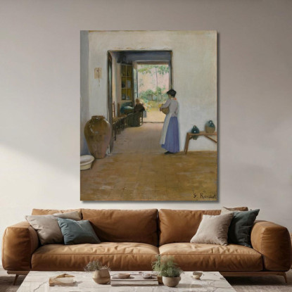 Interno Di Sitges Santiago Rusiñol srs35 quadro stampato su tela