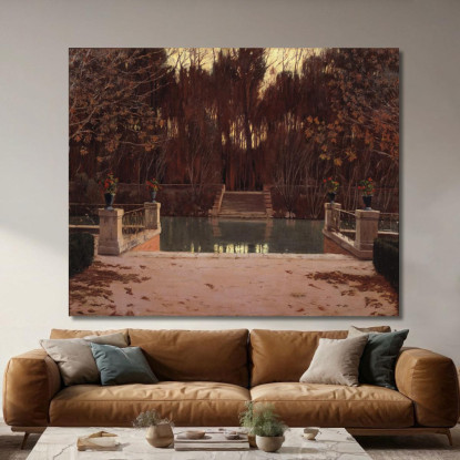 Il Pontile Santiago Rusiñol srs38 quadro stampato su tela