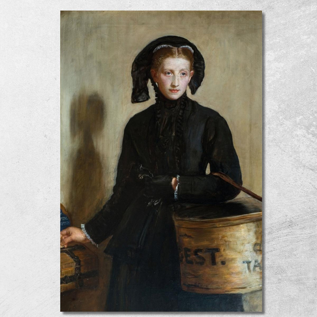 Il Piccolo Contributo Della Vedova Sir John Everett Millais jem2 quadro stampato su tela Il Piccolo Contributo Della Vedova Sir John Everett Millais jem2 quadro stampato su tela