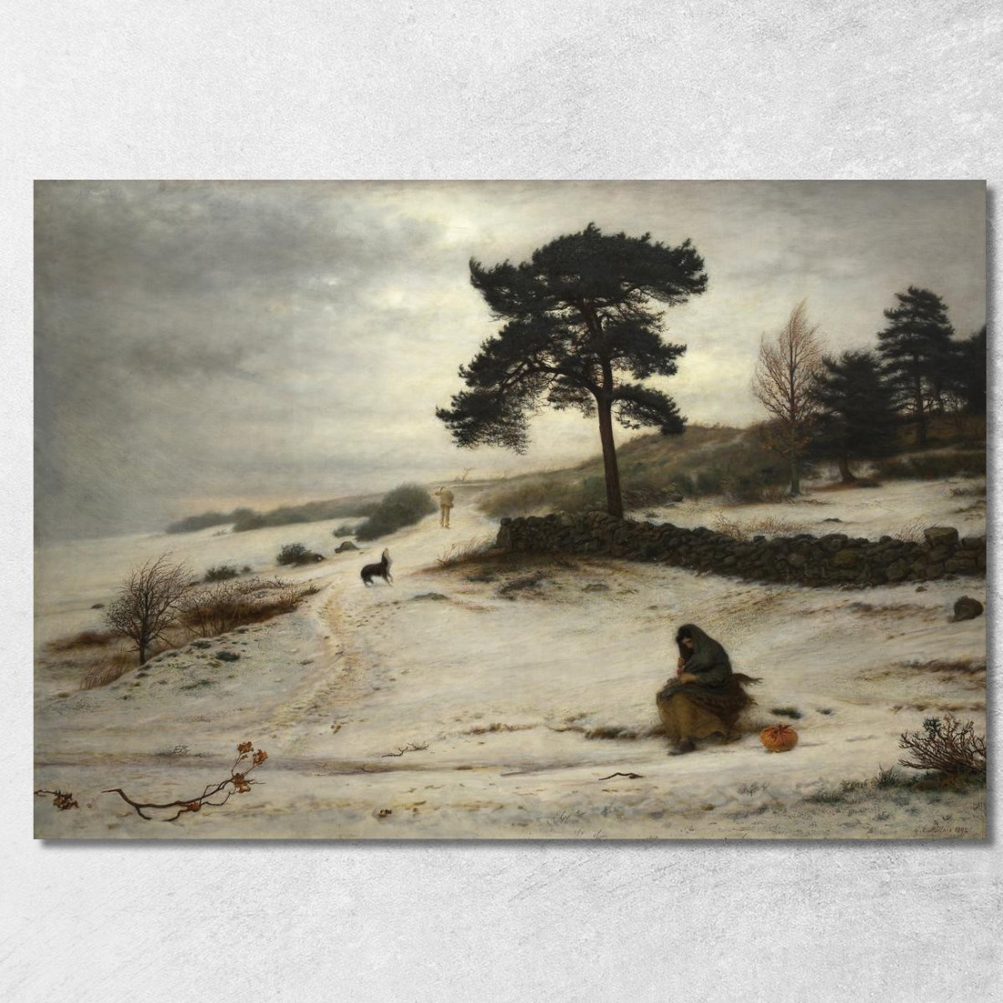 Soffia Soffia Vento Invernale Sir John Everett Millais jem4 quadro stampato su tela Soffia Soffia Vento Invernale Sir John Everett Millais jem4 quadro stampato su tela