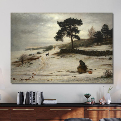 Soffia Soffia Vento Invernale Sir John Everett Millais jem4 quadro stampato su tela