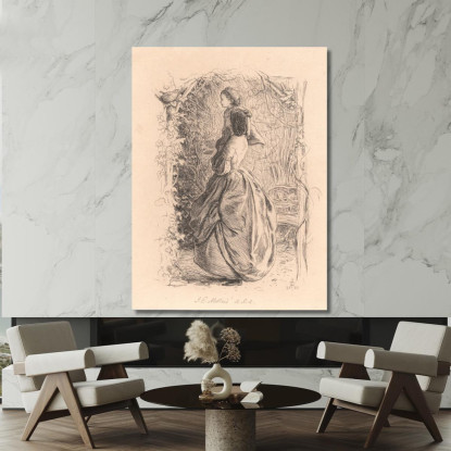 Felice Primavera – Donna E Bambino Che Osservano Un Uccello Nel Nido Sir John Everett Millais jem12 quadro stampato su tela