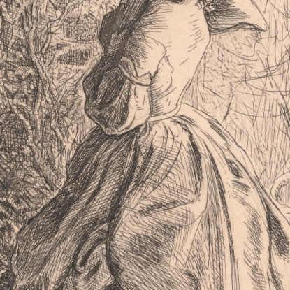 Felice Primavera – Donna E Bambino Che Osservano Un Uccello Nel Nido Sir John Everett Millais jem12 quadro stampato su tela