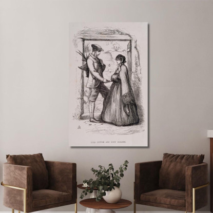 Lord Lufton E Lucy Robarts Sir John Everett Millais jem16 quadro stampato su tela