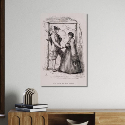 Lord Lufton E Lucy Robarts Sir John Everett Millais jem16 quadro stampato su tela