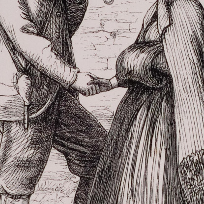 Lord Lufton E Lucy Robarts Sir John Everett Millais jem16 quadro stampato su tela