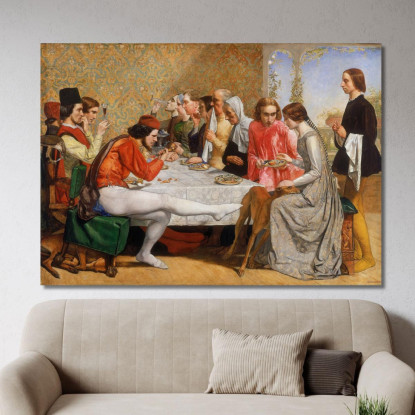 Lorenzo E Isabella Sir John Everett Millais jem17 quadro stampato su tela