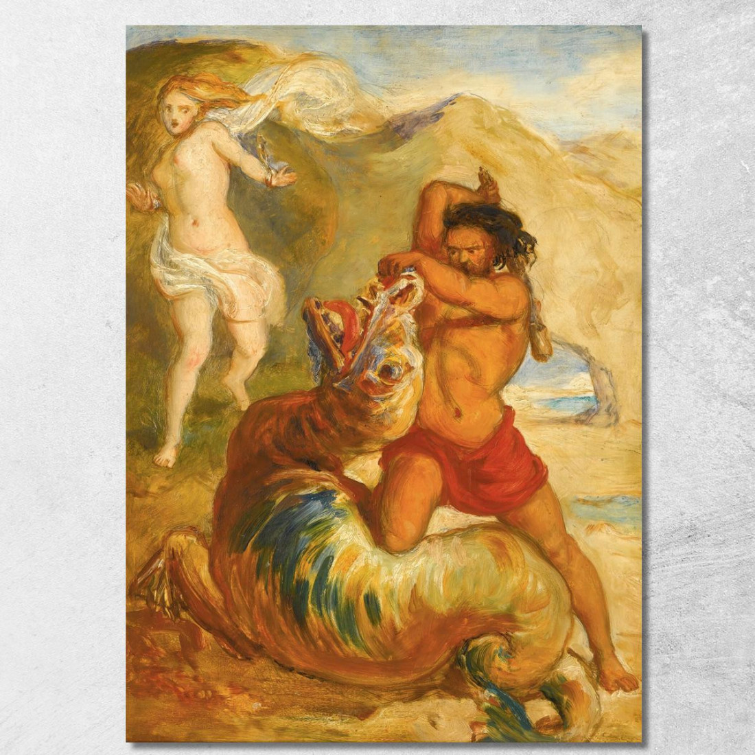 Perseo Salva Andromeda Sir John Everett Millais jem23 quadro stampato su tela Perseo Salva Andromeda Sir John Everett Millais jem23 quadro stampato su tela