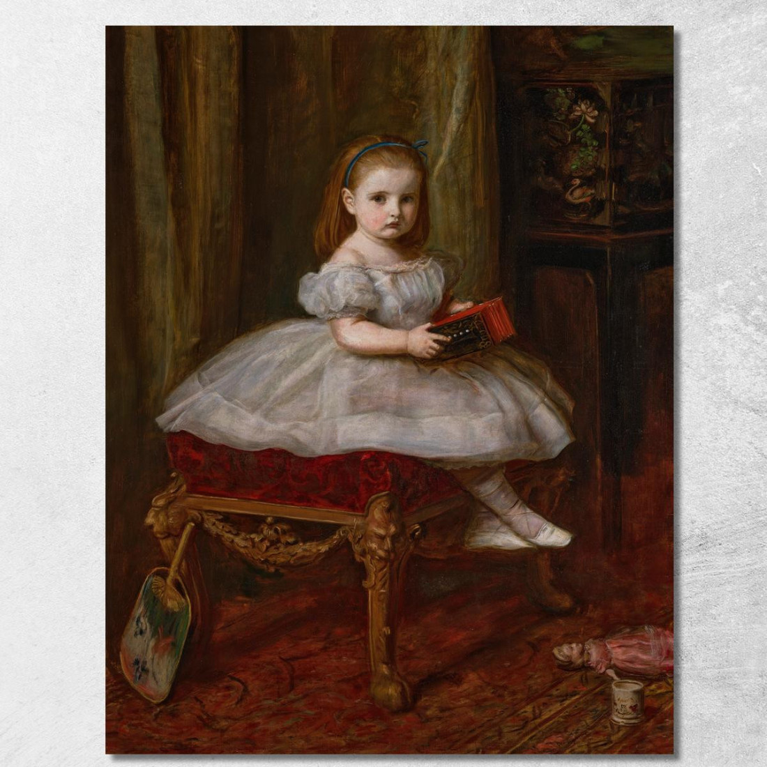 Ritratto Di Miss Davison Sir John Everett Millais jem31 quadro stampato su tela Ritratto Di Miss Davison Sir John Everett Millais jem31 quadro stampato su tela