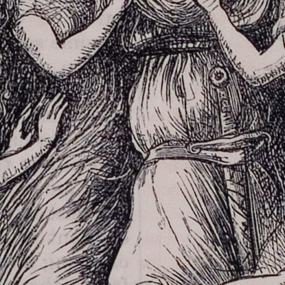 Tannhäuser Sir John Everett Millais jem41 quadro stampato su tela