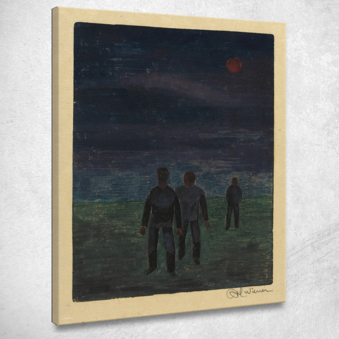Buio Karl Wiener kwn189 quadro stampato su tela Buio Karl Wiener kwn189 quadro stampato su tela