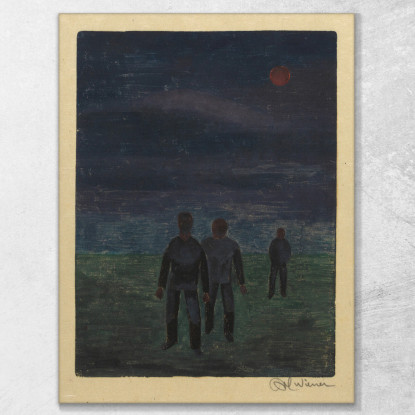 Buio Karl Wiener kwn189 quadro stampato su tela