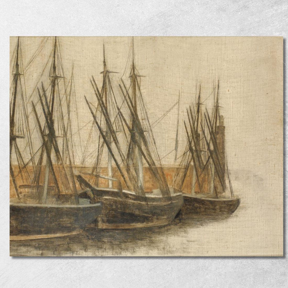 Dal Canale Di Christianshavn Copenaghen Vilhelm Hammershøi vhm11 quadro stampato su tela Dal Canale Di Christianshavn Copenaghen Vilhelm Hammershøi vhm11 quadro stampato su tela