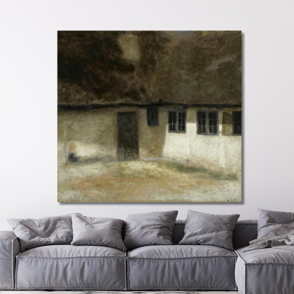 Angolo Di Una Fattoria Vilhelm Hammershøi vhm14 quadro stampato su tela