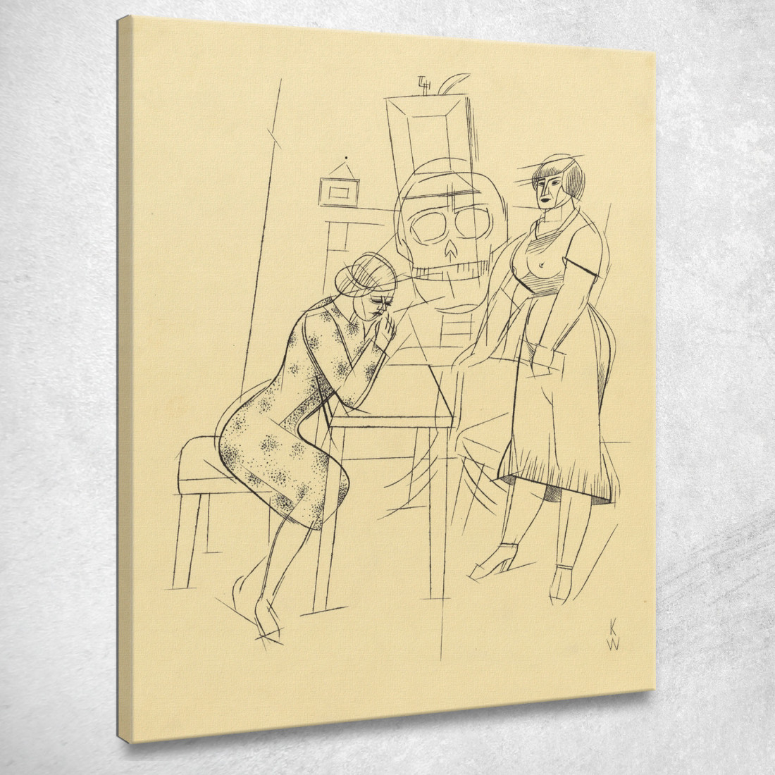 Donne E Visione Karl Wiener kwn193 quadro stampato su tela Donne E Visione Karl Wiener kwn193 quadro stampato su tela