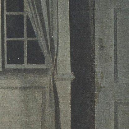Interno Con Due Candele Vilhelm Hammershøi vhm31 quadro stampato su tela