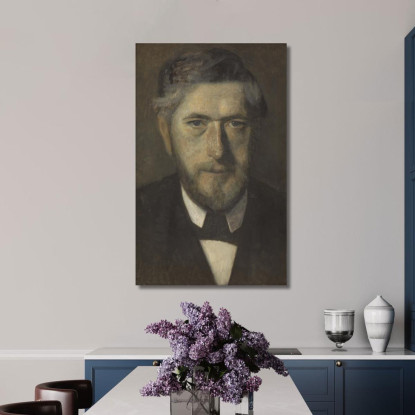 Jens Ferdinand Willumsen. Studio Per "Cinque Ritratti" Vilhelm Hammershøi vhm40 quadro stampato su tela