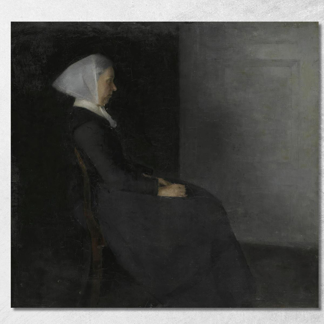 La Madre Dell'Artista Frederikke Hammershøi (Ritratto Della Madre Dell'Artista) Vilhelm Hammershøi vhm41 quadro stampato su tel La Madre Dell'Artista Frederikke Hammershøi (Ritratto Della Madre Dell'Artista) Vilhelm Hammershøi vhm41 quadro stampato su tel