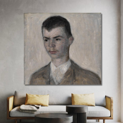Ritratto Del Fratello Dell'Artista Svend Hammershøi Vilhelm Hammershøi vhm49 quadro stampato su tela