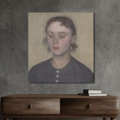 La Moglie Dell'Artista Ida Hammershøi Nata Ilsted Vilhelm Hammershøi vhm63 quadro stampato su tela