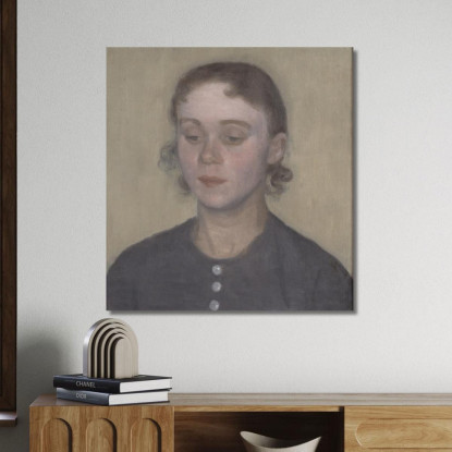 La Moglie Dell'Artista Ida Hammershøi Nata Ilsted Vilhelm Hammershøi vhm63 quadro stampato su tela