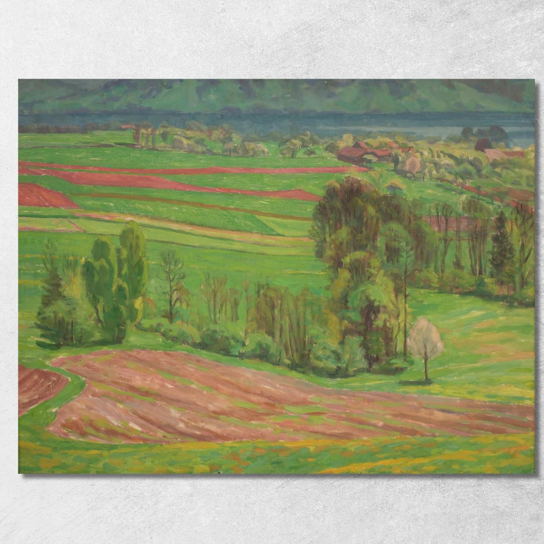 Paesaggio Dell'Attersee In Primavera Walther Gamerith wgm3 quadro stampato su tela Paesaggio Dell'Attersee In Primavera Walther Gamerith wgm3 quadro stampato su tela