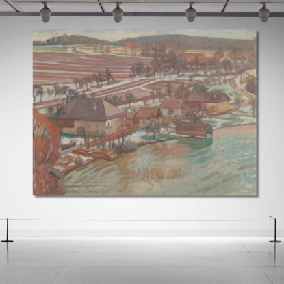 Unterbuchberg All'Inizio Della Primavera Walther Gamerith wgm24 quadro stampato su tela