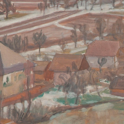 Unterbuchberg All'Inizio Della Primavera Walther Gamerith wgm24 quadro stampato su tela