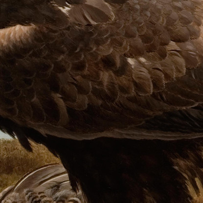 Aquila Reale Sul Ciglio Di Una Scogliera Ferdinand von Wright fvw9 quadro stampato su tela