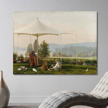 Nel Giardino Di Haminalahti Ferdinand von Wright fvw12 quadro stampato su tela