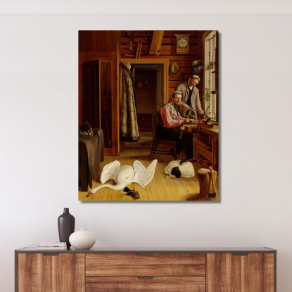 Interno Del Laboratorio Di Marieberg Ferdinand von Wright fvw14 quadro stampato su tela
