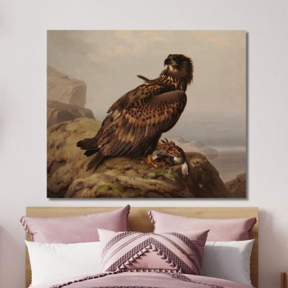 Aquila Di Mare Con La Sua Preda Ferdinand von Wright fvw32 quadro stampato su tela
