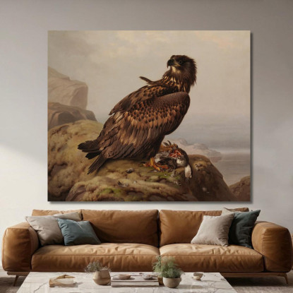 Aquila Di Mare Con La Sua Preda Ferdinand von Wright fvw32 quadro stampato su tela