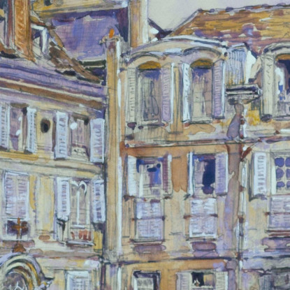 Cortile Interno Dell'Abbaye-Aux-Bois 16 Rue De Sèvres Nel 1906 7° Arrondissement Frédéric Houbron fhb4 quadro stampato su tela
