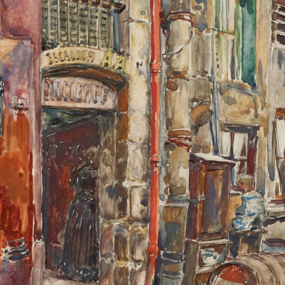Ingresso Scala A Del Marché Des Enfants-Rouges Nel 1908 3° Arrondissement Frédéric Houbron fhb7 quadro stampato su tela