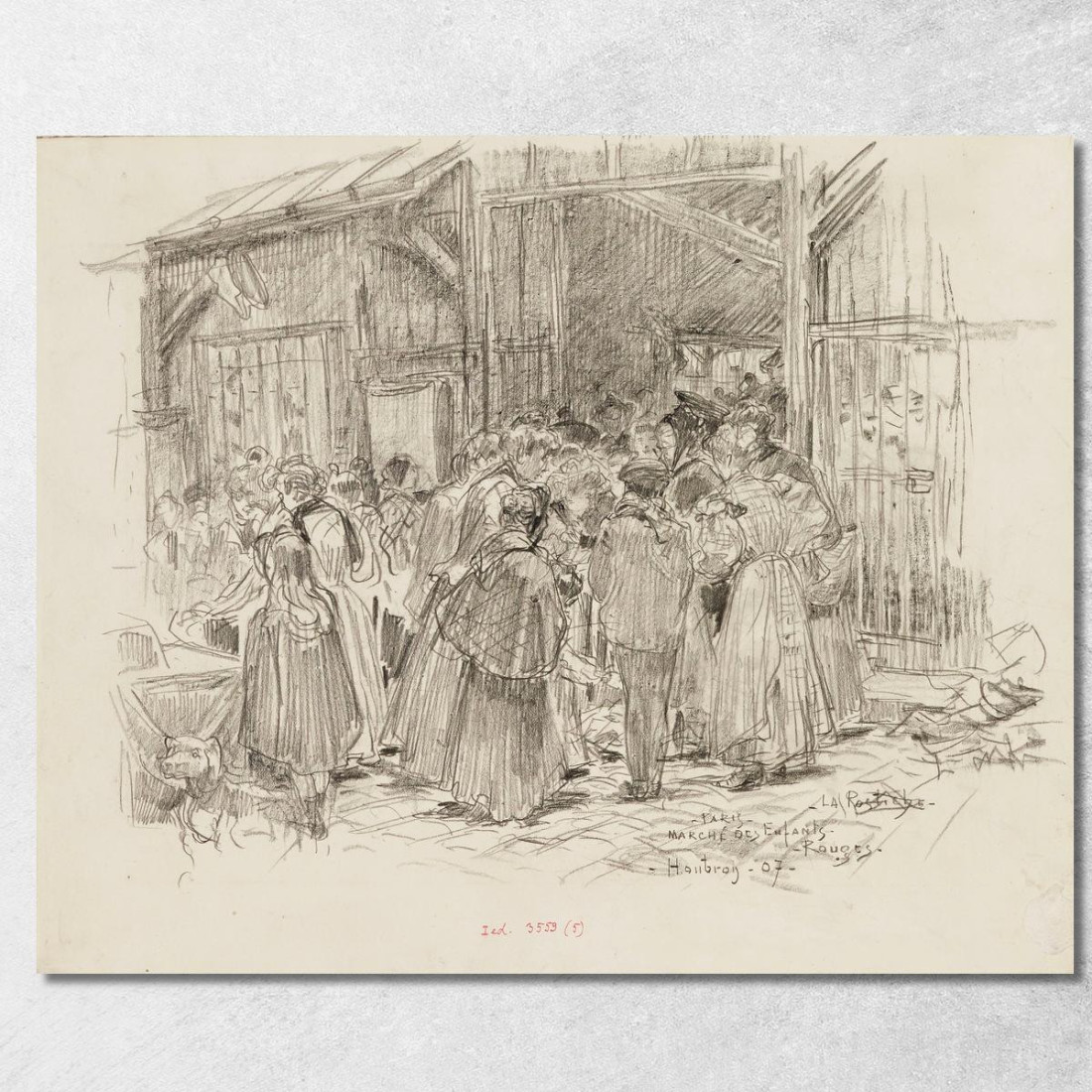 La Rostiche Marché Des Enfants-Rouges Nel 1907 3° Arrondissement Frédéric Houbron fhb14 quadro stampato su tela La Rostiche Marché Des Enfants-Rouges Nel 1907 3° Arrondissement Frédéric Houbron fhb14 quadro stampato su tela