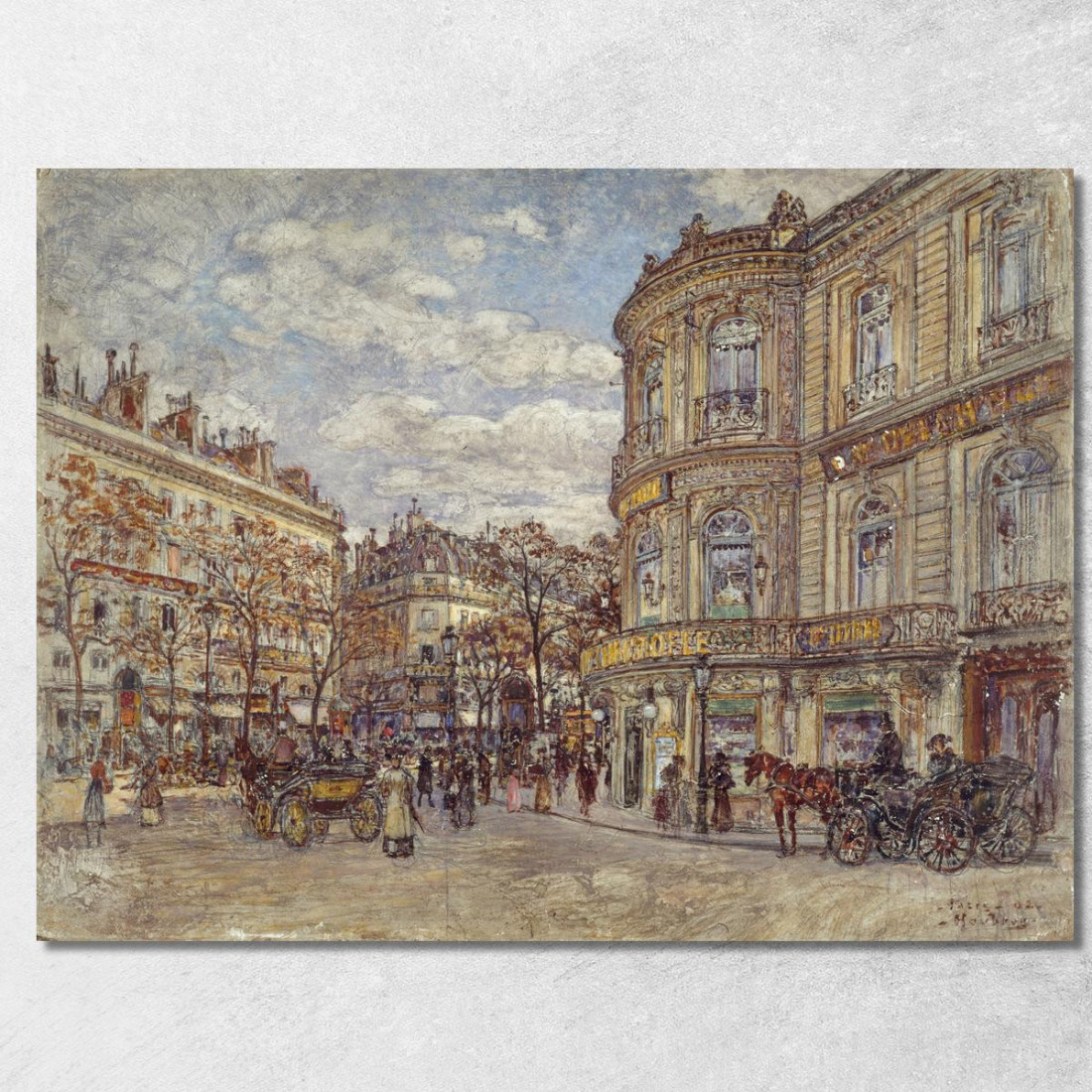 Il Padiglione Di Hannover Rue Louis-Le-Grand Frédéric Houbron fhb25 quadro stampato su tela Il Padiglione Di Hannover Rue Louis-Le-Grand Frédéric Houbron fhb25 quadro stampato su tela
