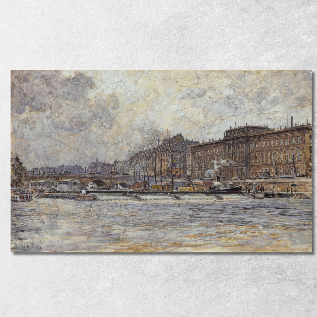 Hôtel De La Monnaie E Il Pont Neuf Frédéric Houbron fhb29 quadro stampato su tela Hôtel De La Monnaie E Il Pont Neuf Frédéric Houbron fhb29 quadro stampato su tela