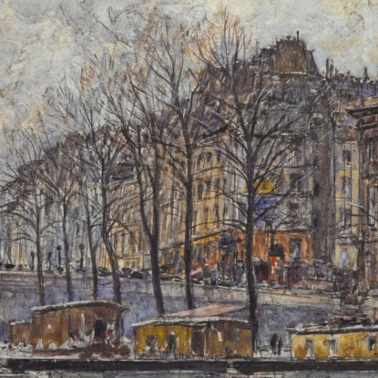 Hôtel De La Monnaie E Il Pont Neuf Frédéric Houbron fhb29 quadro stampato su tela
