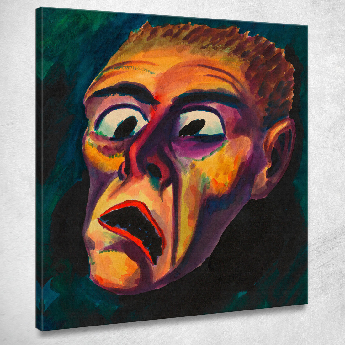 Viso Karl Wiener kwn212 quadro stampato su tela Viso Karl Wiener kwn212 quadro stampato su tela